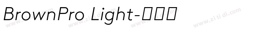 BrownPro Light字体转换 BrownPro Light字体转换
